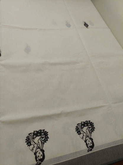 Balaramapuram Printed Kerala Saree for Women