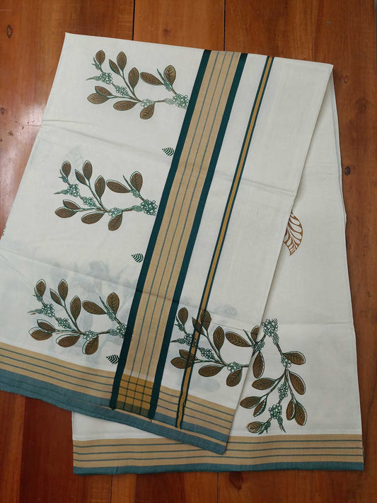 Balaramapuram Printed Kerala Saree for Women