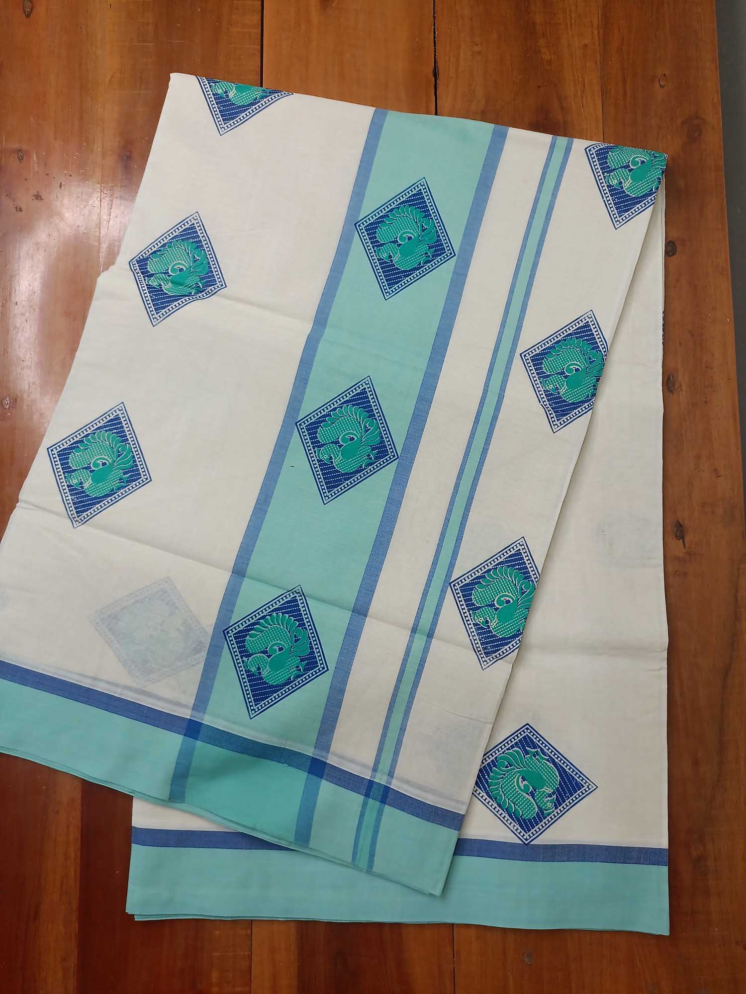 Balaramapuram Printed Kerala Saree for Women