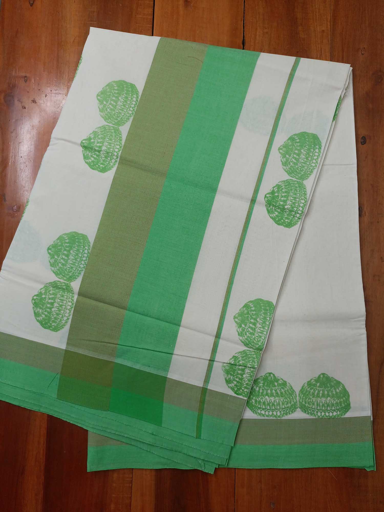 Balaramapuram Printed Kerala Saree for Women