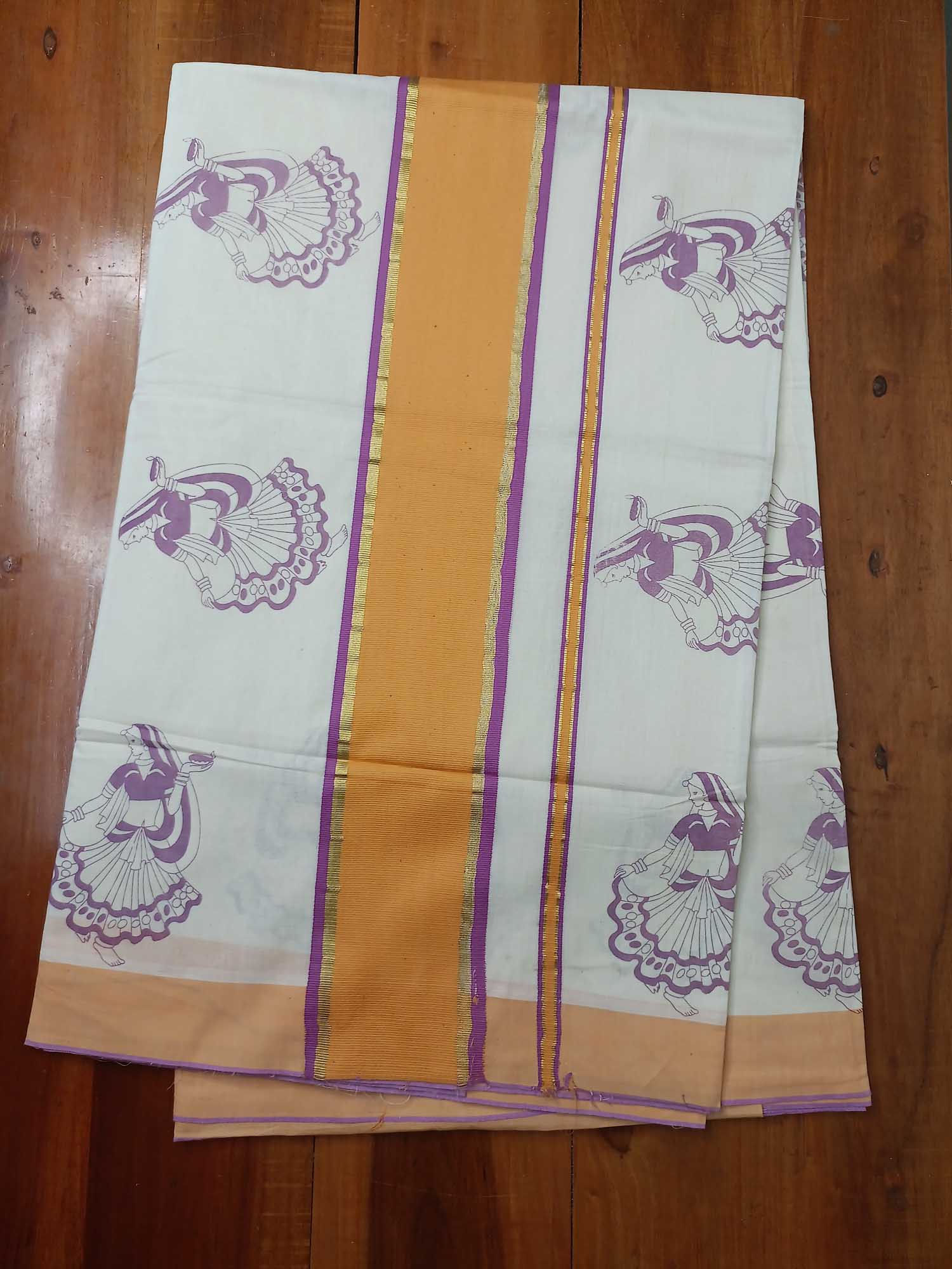 Balaramapuram Printed Kerala Saree for Women