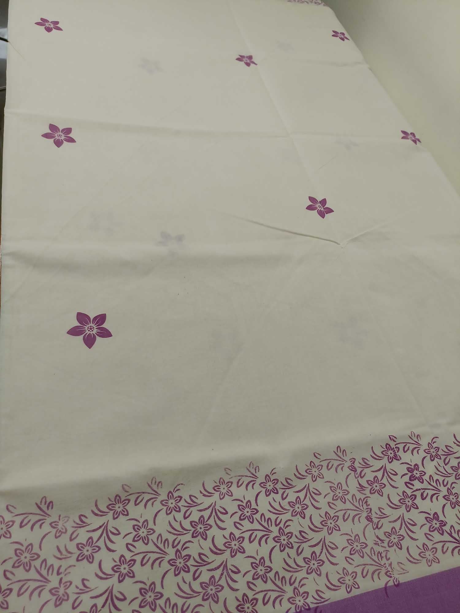 Balaramapuram Printed Kerala Saree for Women