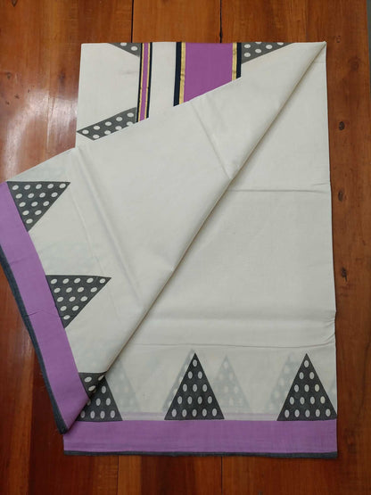 Balaramapuram Printed Kerala Saree for Women