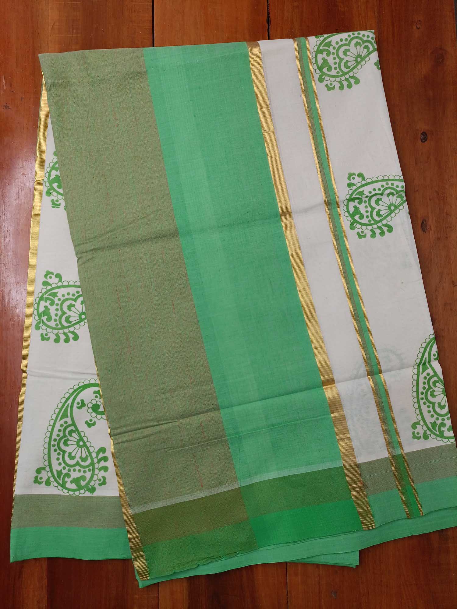 Balaramapuram Printed Kerala Saree for Women