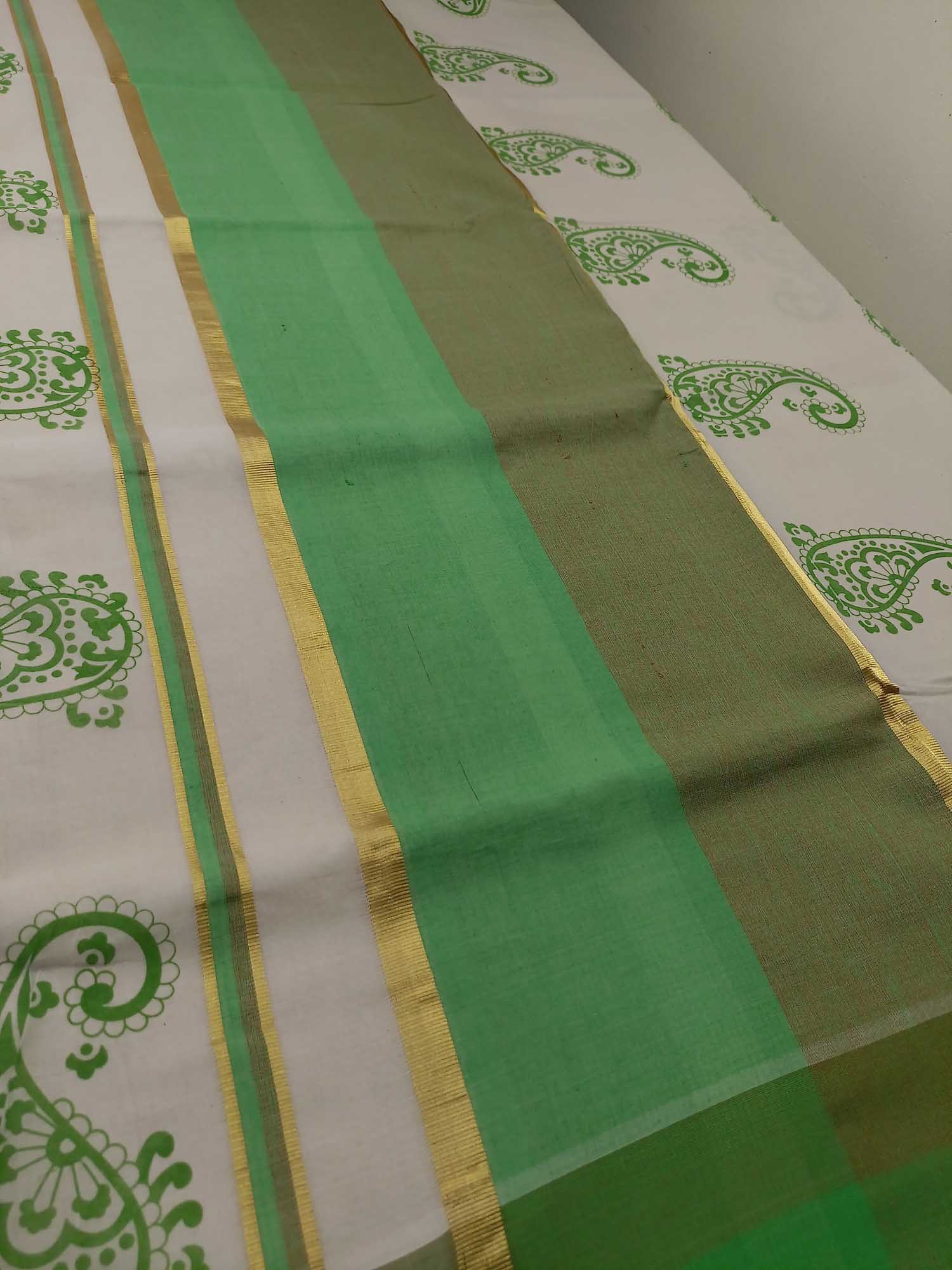 Balaramapuram Printed Kerala Saree for Women