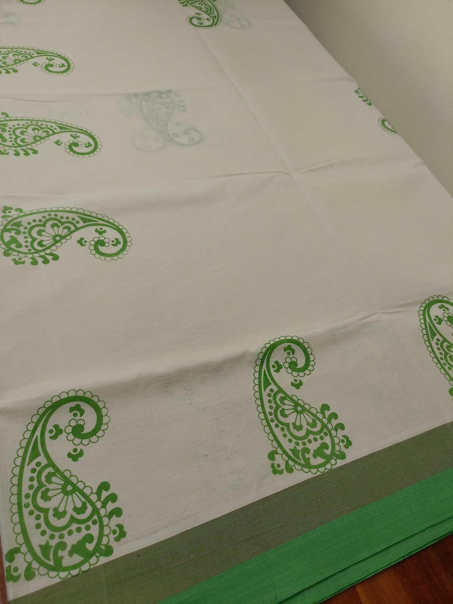 Balaramapuram Printed Kerala Saree for Women