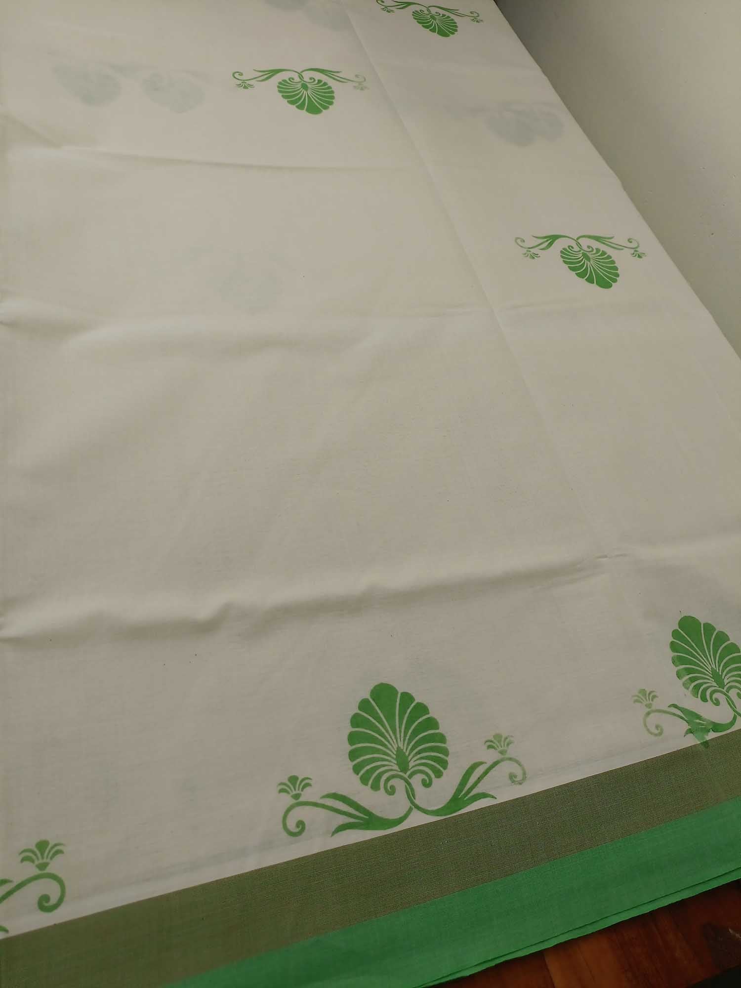 Balaramapuram Printed Kerala Saree for Women