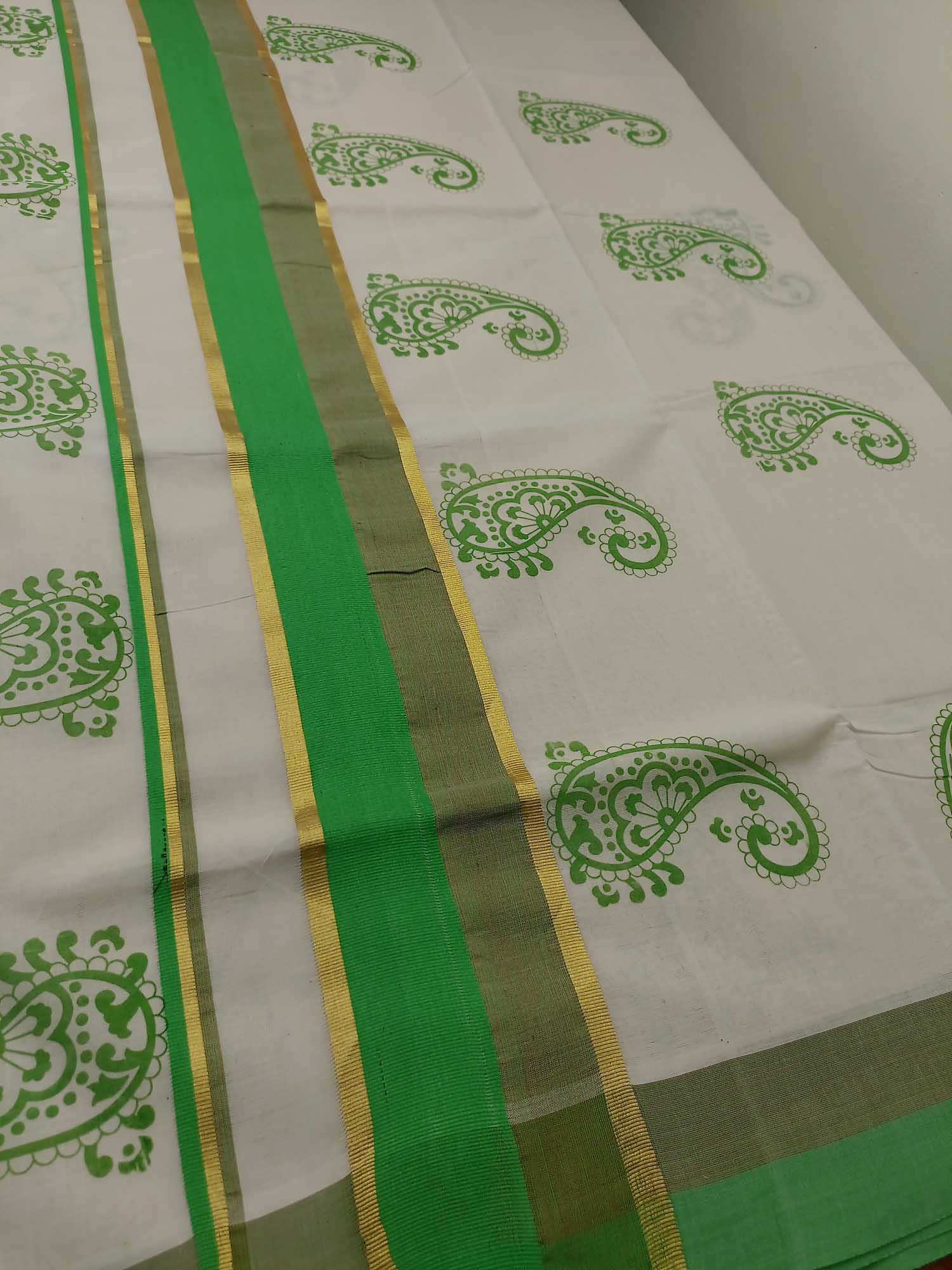 Balaramapuram Printed Kerala Saree for Women