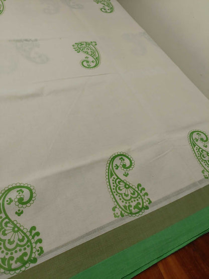 Balaramapuram Printed Kerala Saree for Women