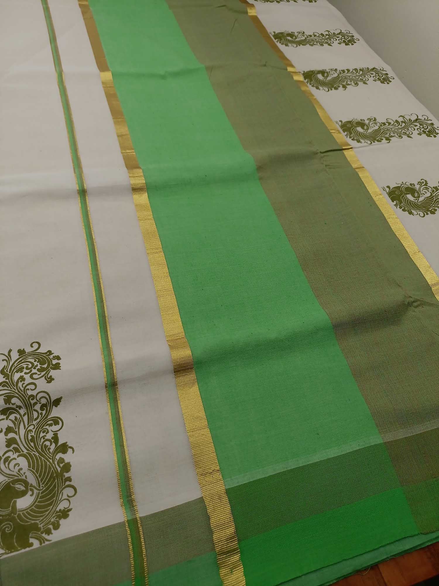 Balaramapuram Printed Kerala Saree for Women