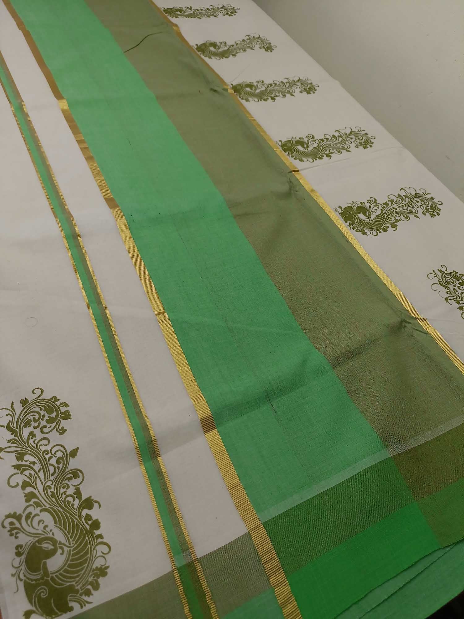 Balaramapuram Printed Kerala Saree for Women