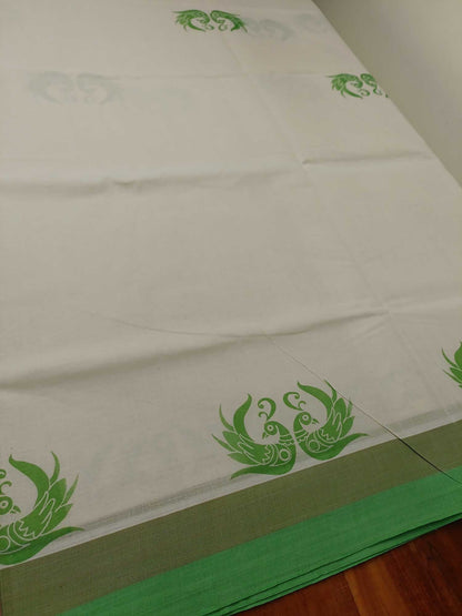 Balaramapuram Printed Kerala Saree for Women