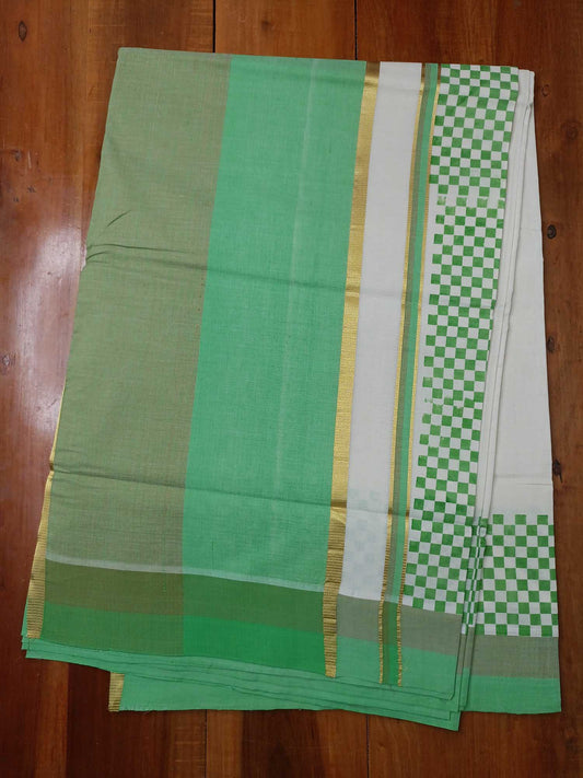 Balaramapuram Printed Kerala Saree for Women
