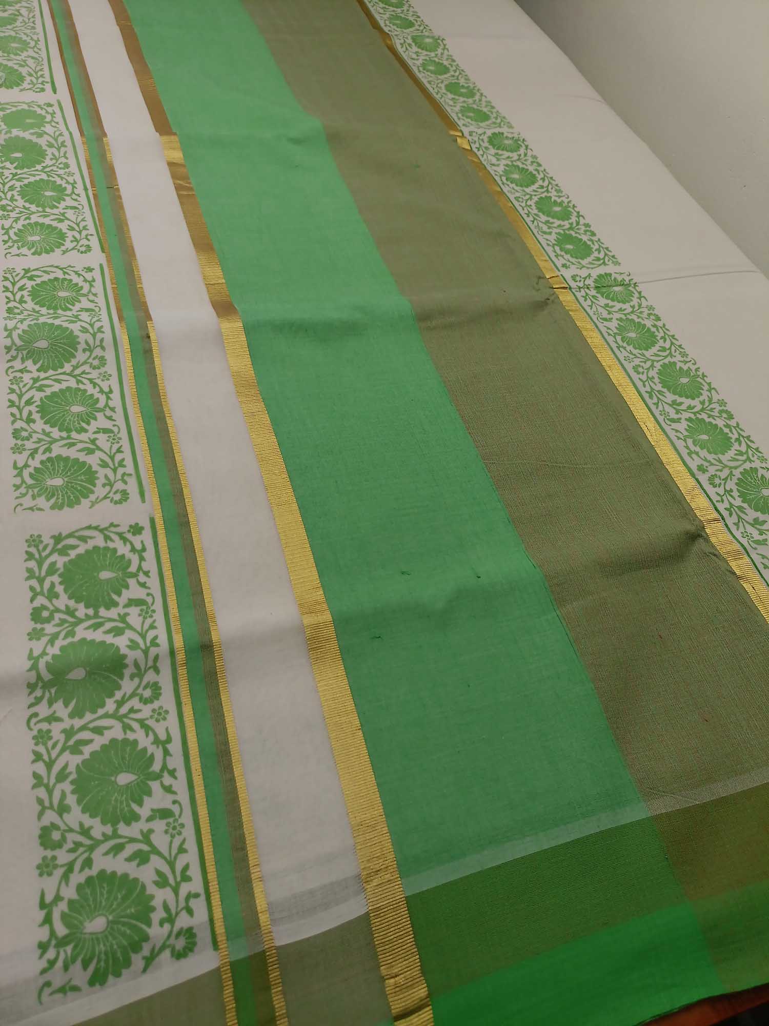 Balaramapuram Printed Kerala Saree for Women