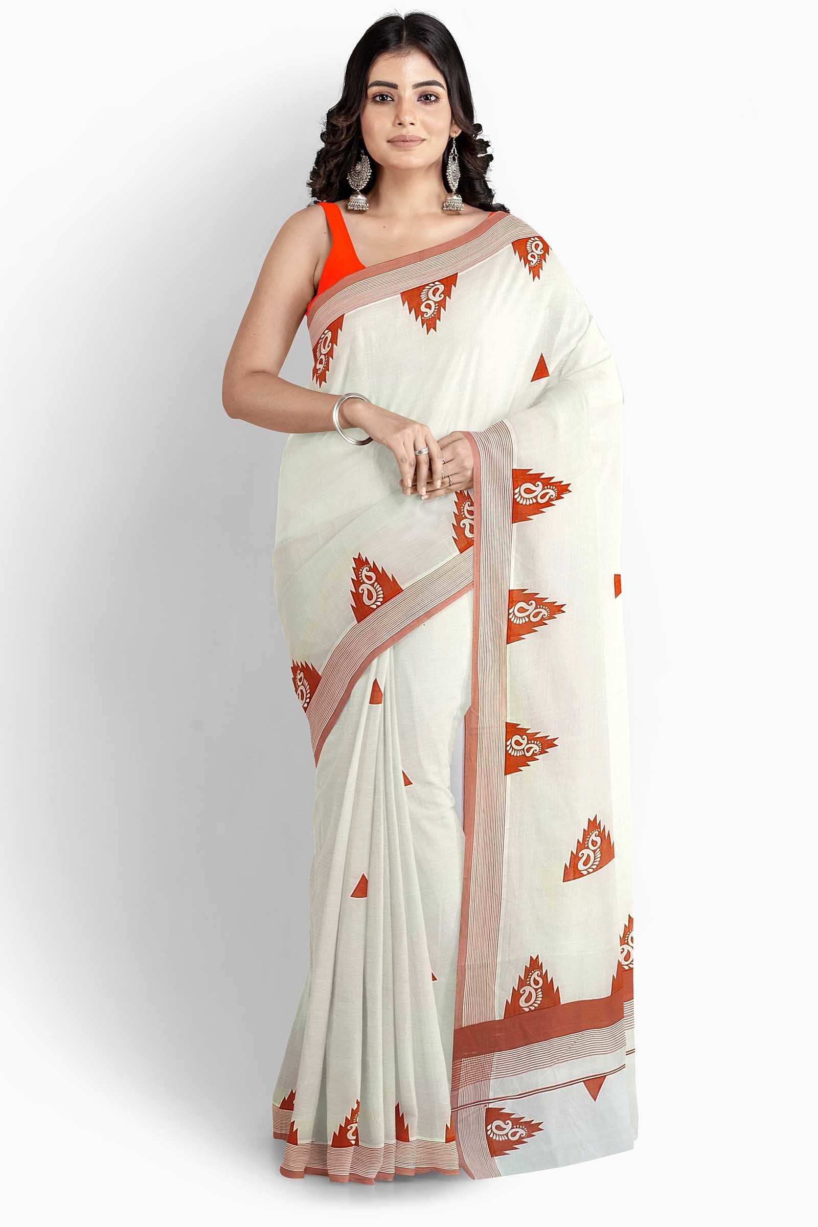 Balaramapuram Printed Kerala Saree for Women