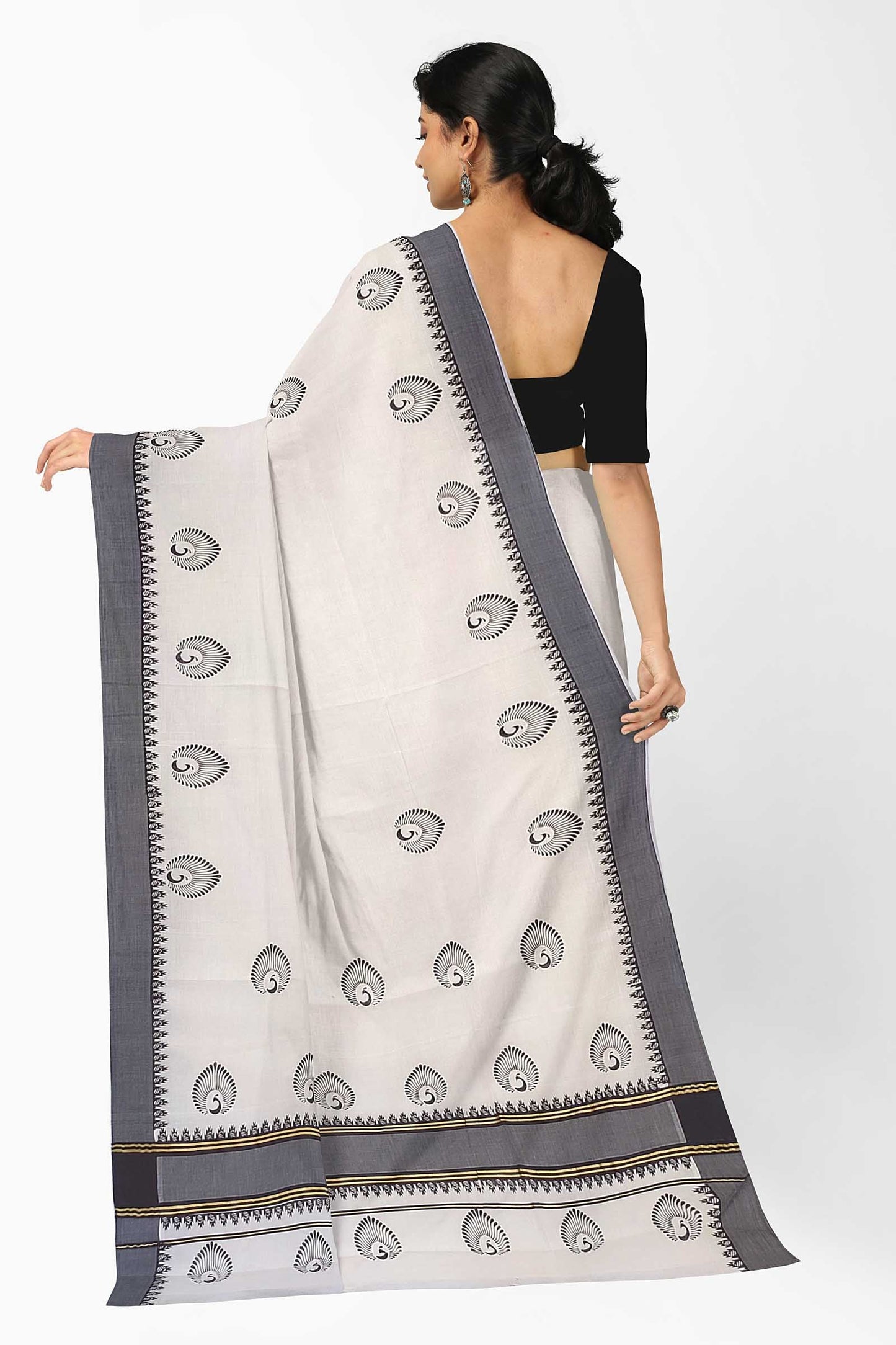 Balaramapuram Printed Kerala Saree for Women