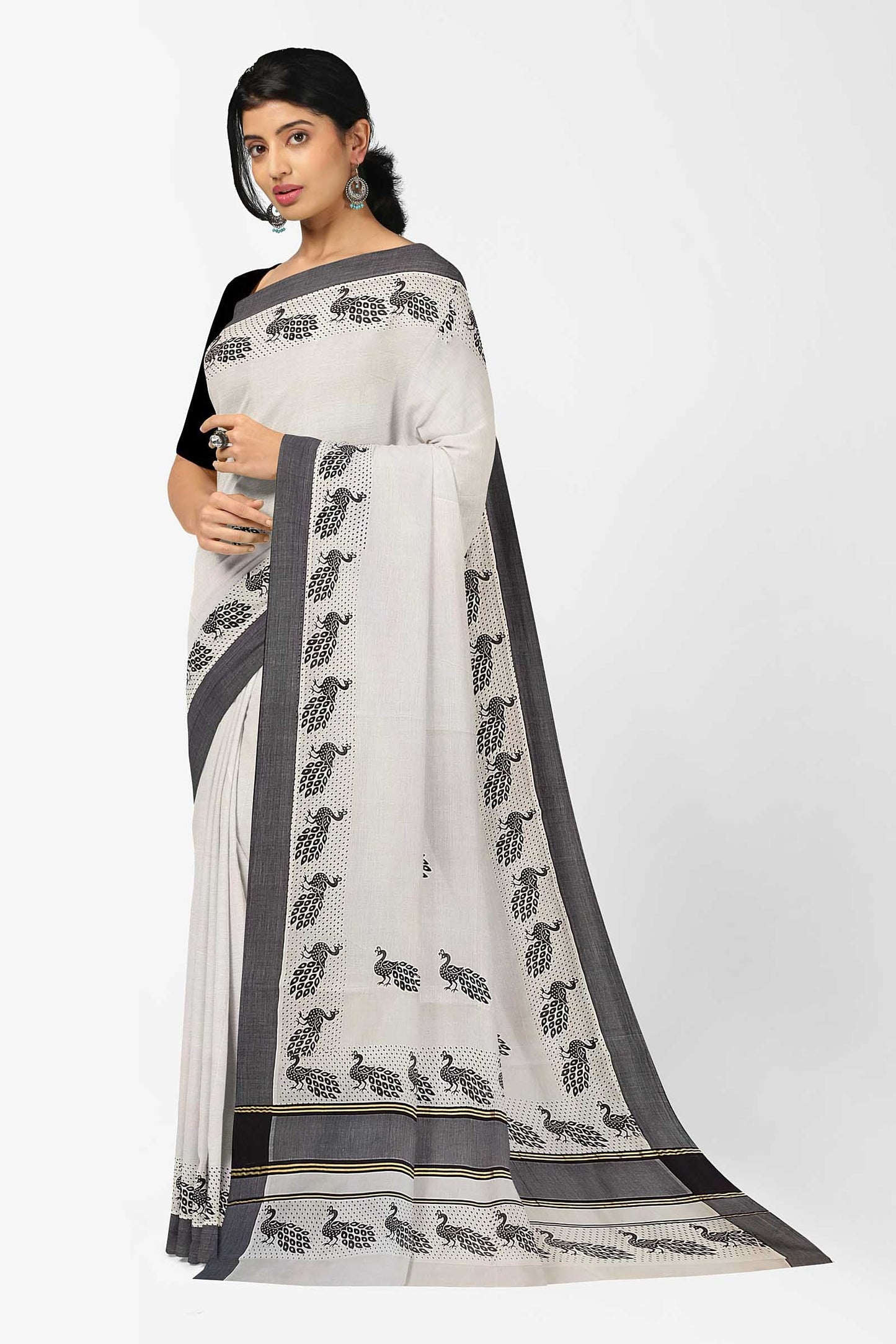 Balaramapuram Printed Kerala Saree for Women