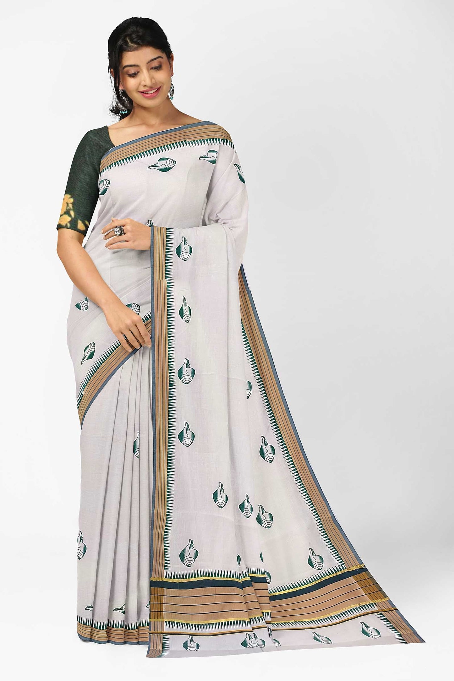 Balaramapuram Printed Kerala Saree for Women