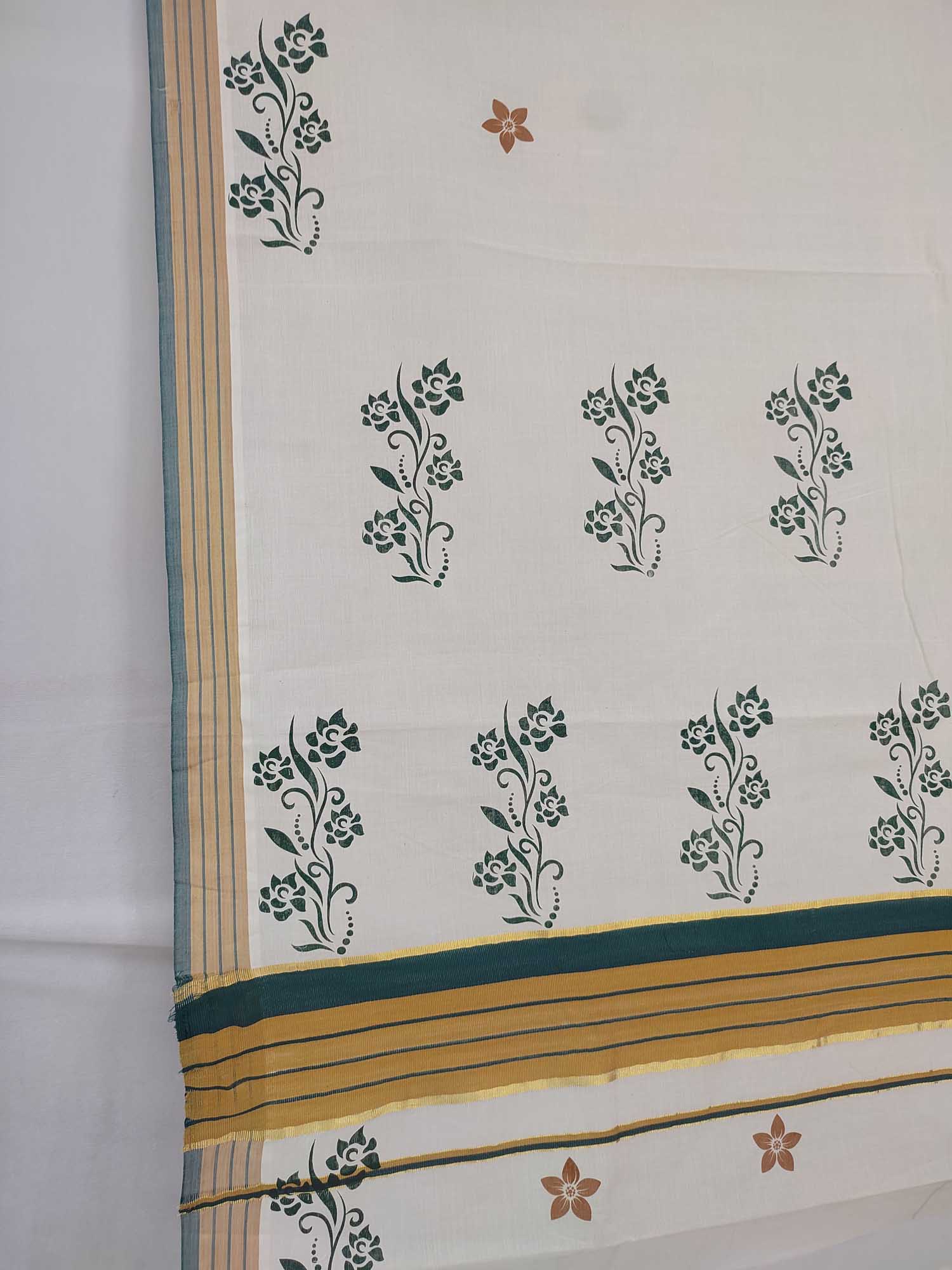 Balaramapuram Printed Kerala Saree for Women