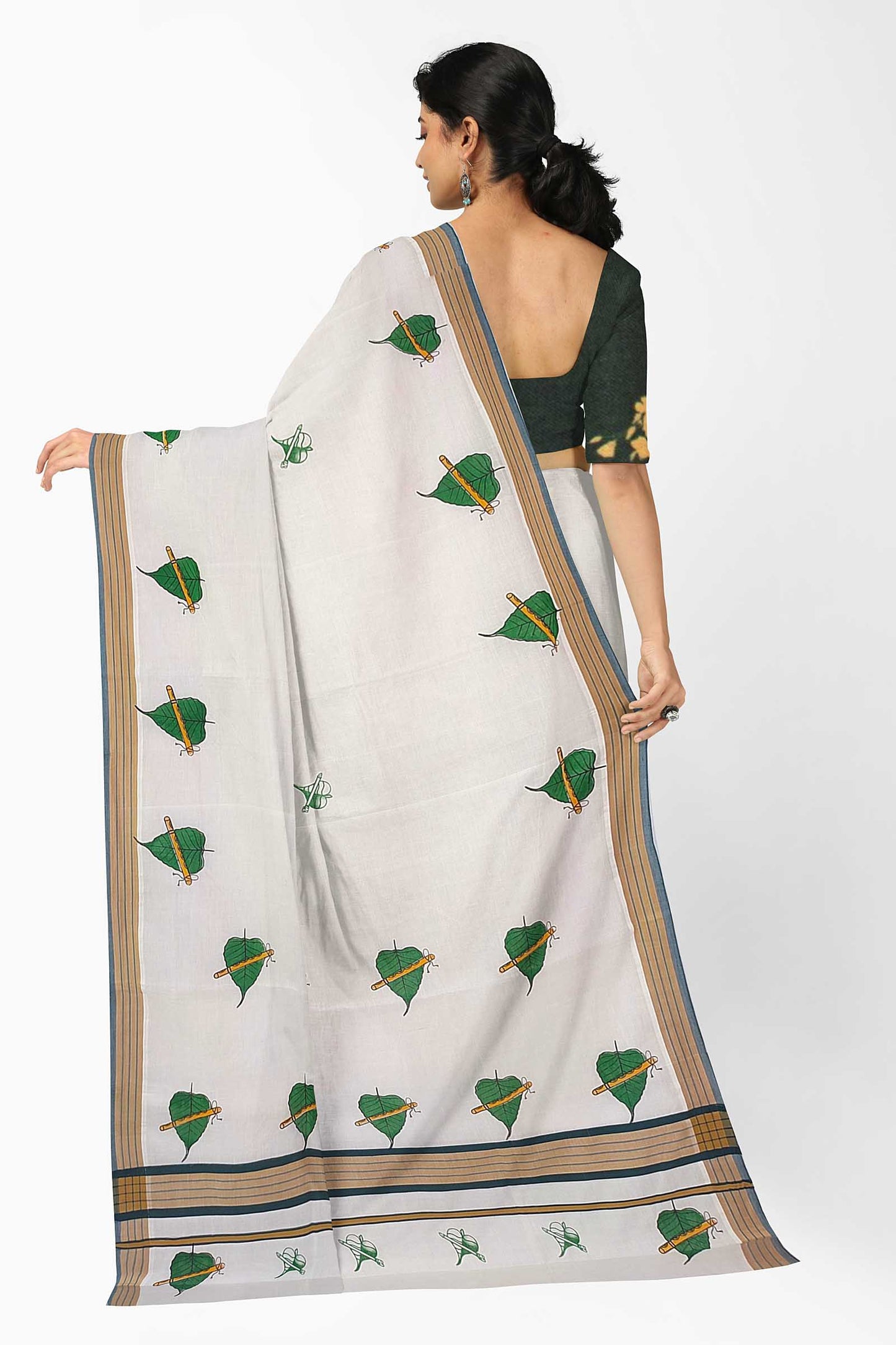 Balaramapuram Printed Kerala Saree for Women