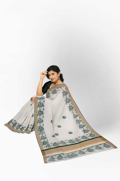 Balaramapuram Printed Kerala Saree for Women