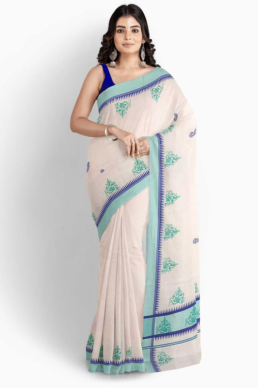 Balaramapuram Printed Kerala Saree for Women