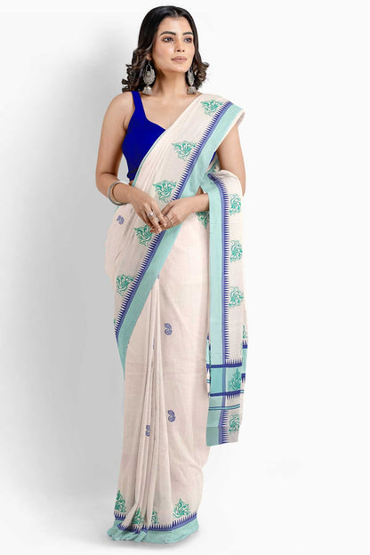 Balaramapuram Printed Kerala Saree for Women