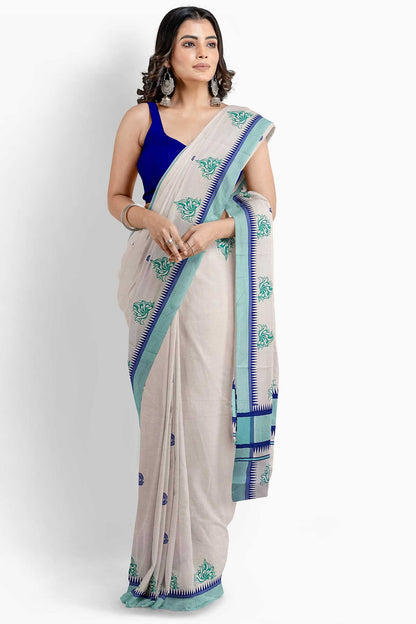 Balaramapuram Printed Kerala Saree for Women