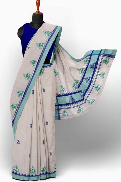 Balaramapuram Printed Kerala Saree for Women