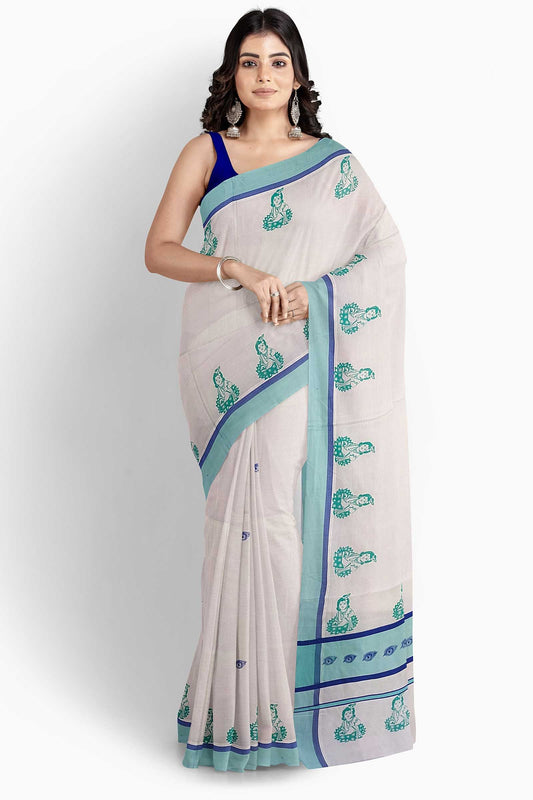 Balaramapuram Printed Kerala Saree for Women