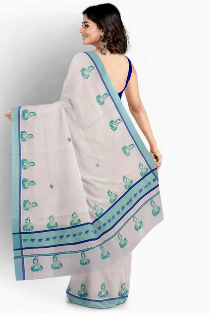 Balaramapuram Printed Kerala Saree for Women