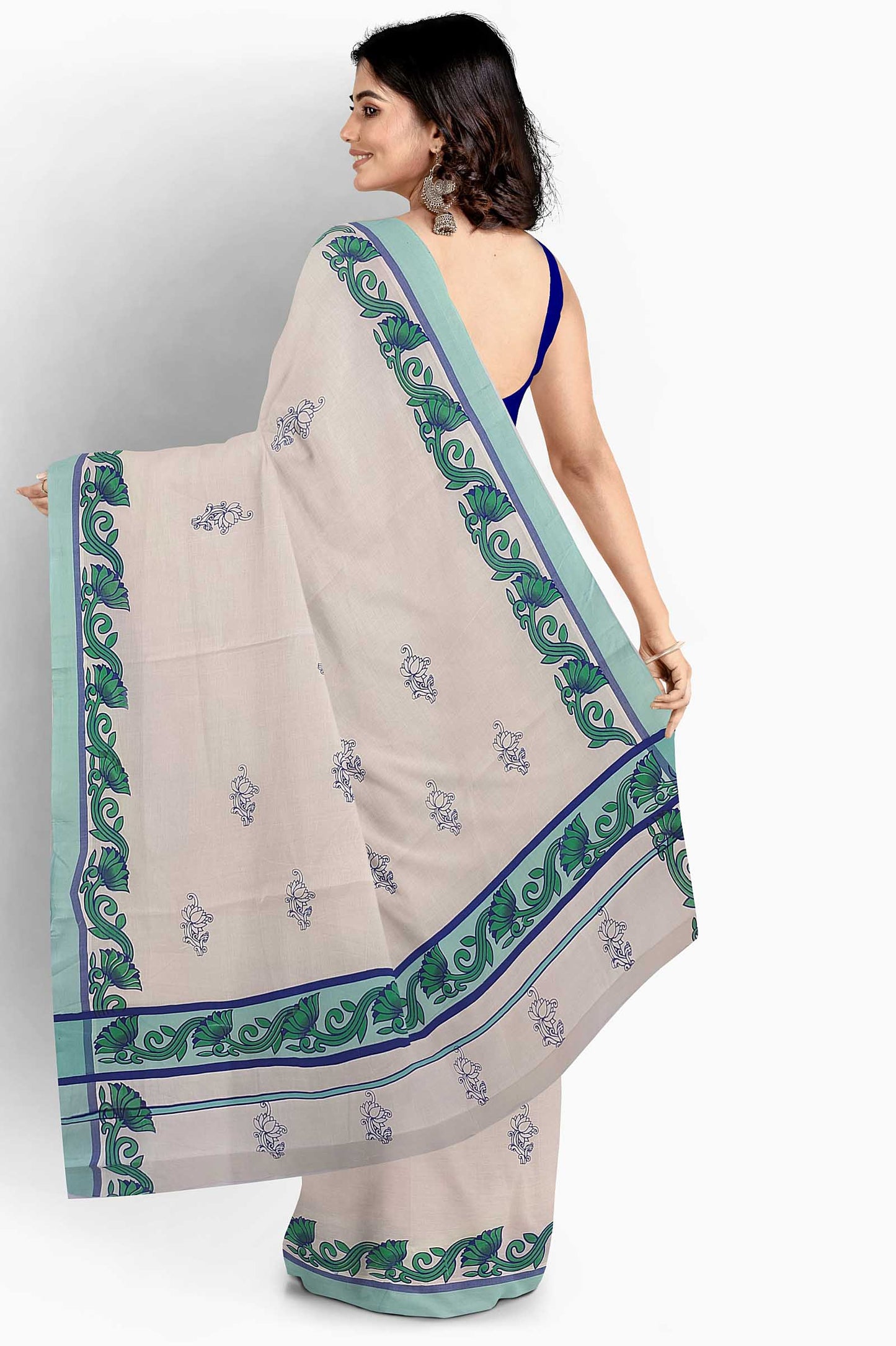 Balaramapuram Printed Kerala Saree for Women