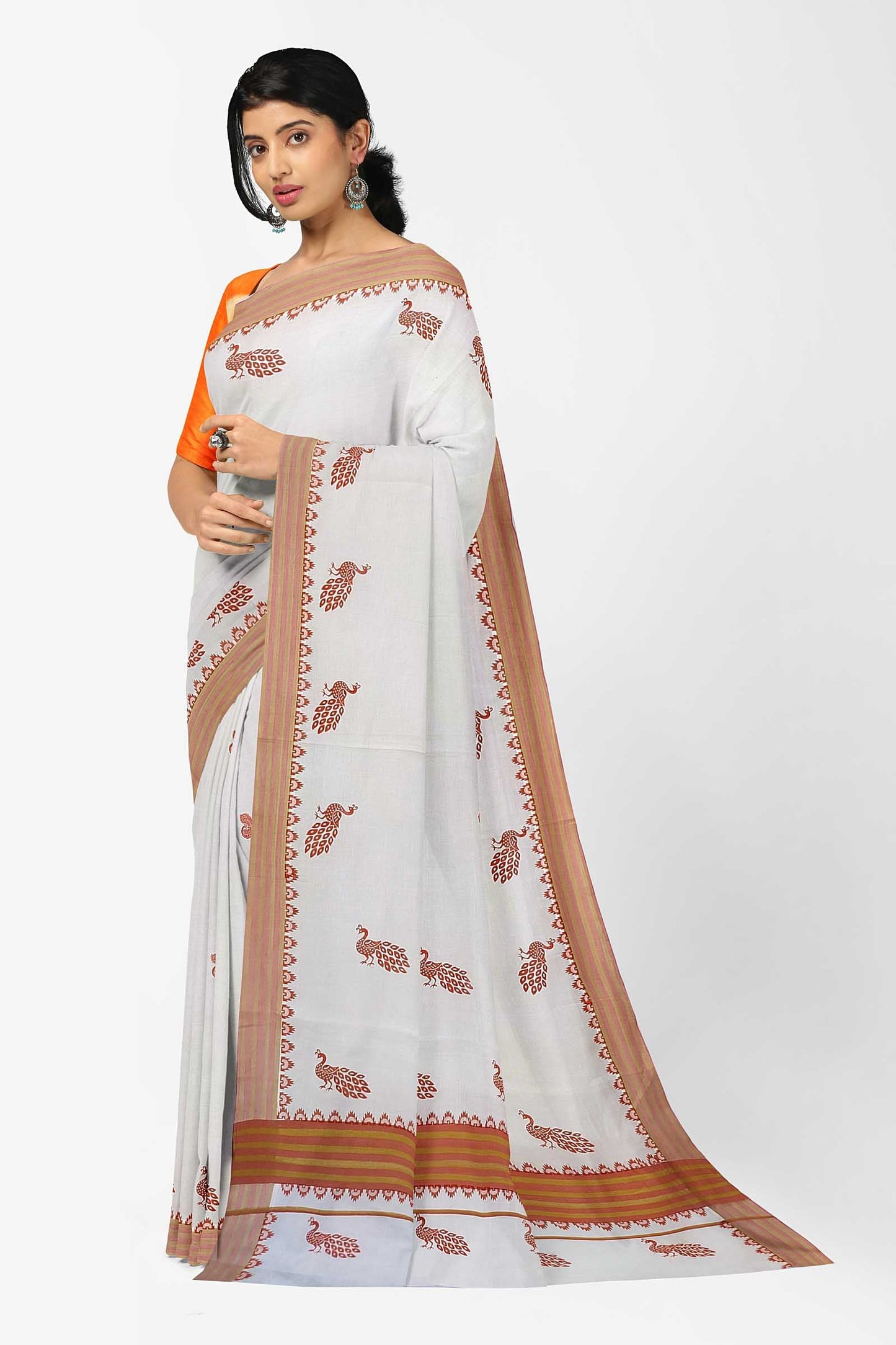 Balaramapuram Printed Kerala Saree for Women