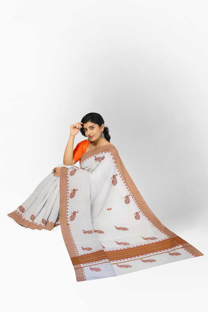 Balaramapuram Printed Kerala Saree for Women