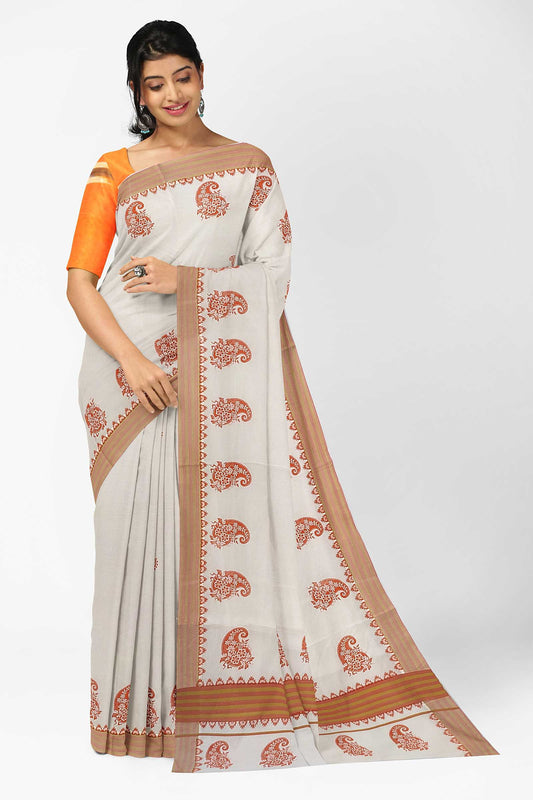 Balaramapuram Printed Kerala Saree for Women