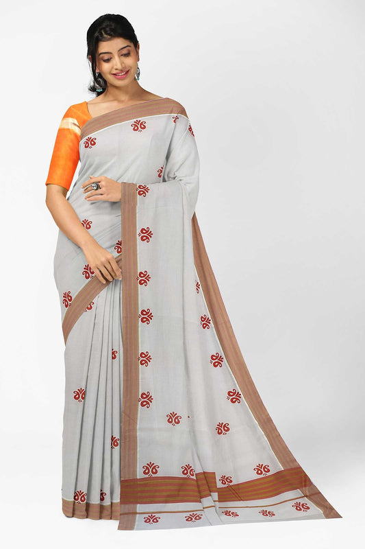 Balaramapuram Printed Kerala Saree for Women