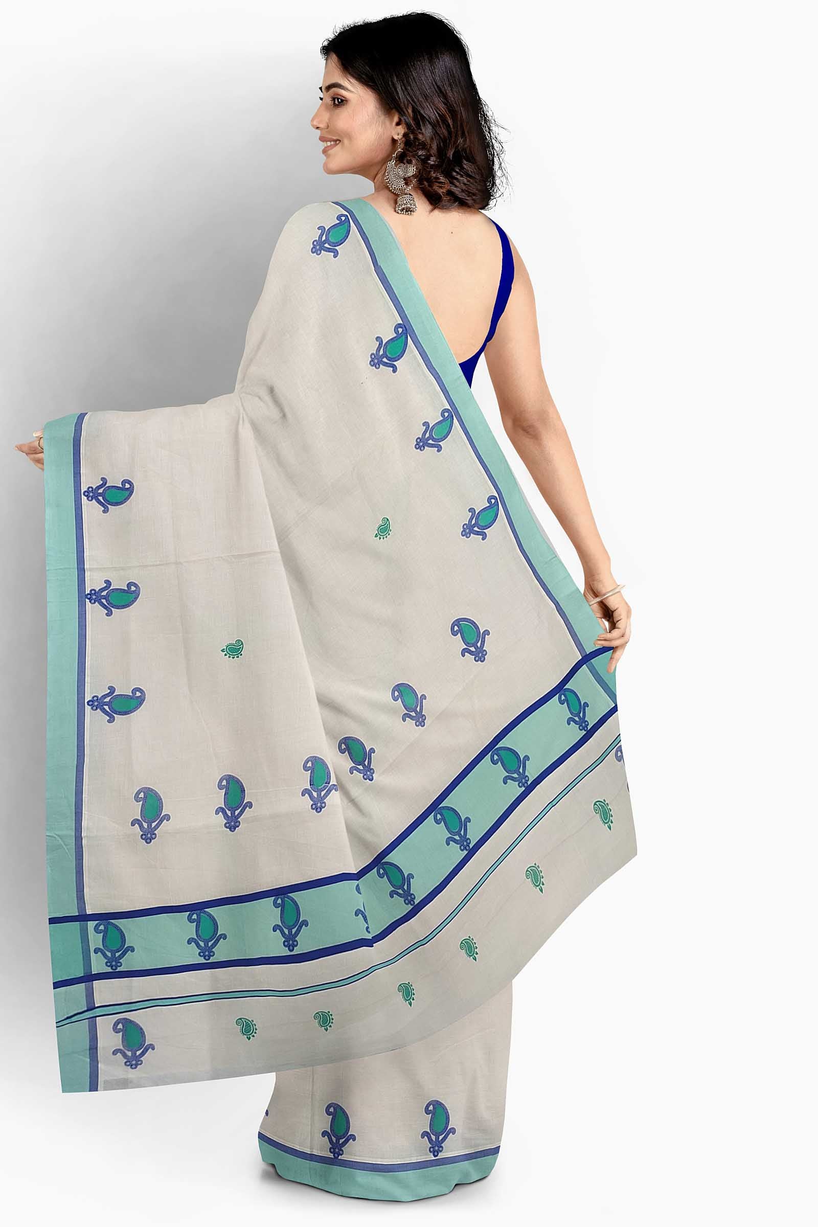 Balaramapuram Printed Kerala Saree for Women