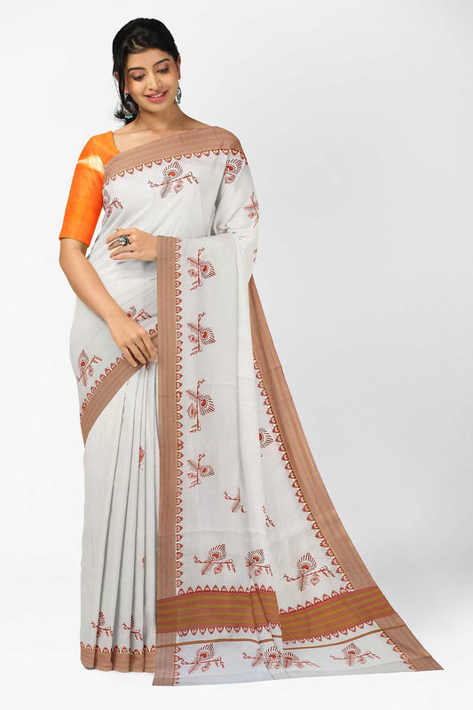 Balaramapuram Printed Kerala Saree for Women