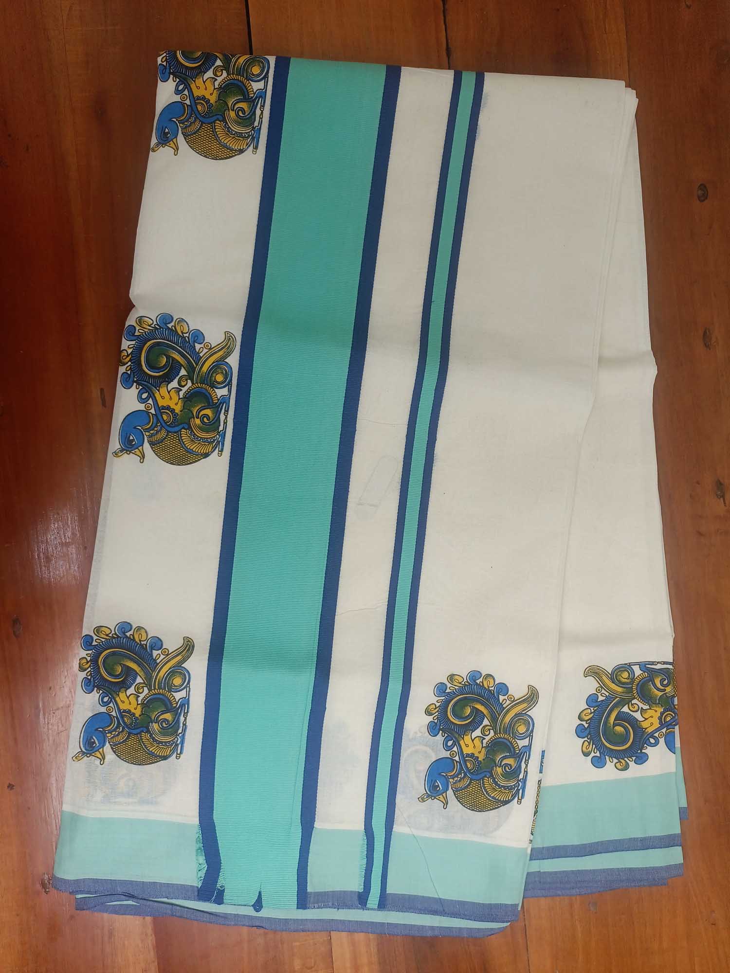 Balaramapuram Printed Kerala Saree for Women