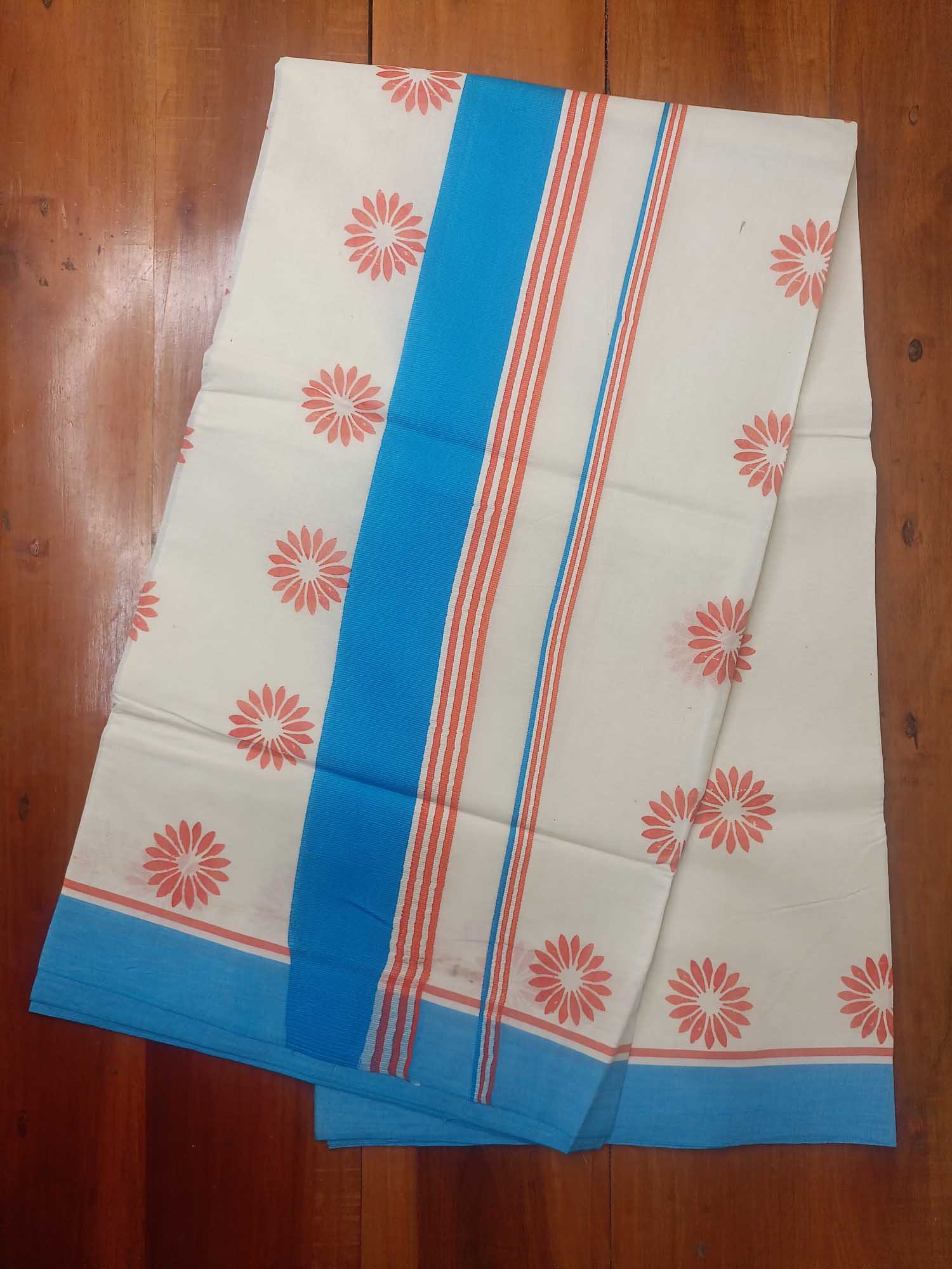 Balaramapuram Printed Kerala Saree for Women