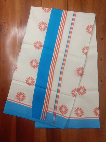 Balaramapuram Printed Kerala Saree for Women