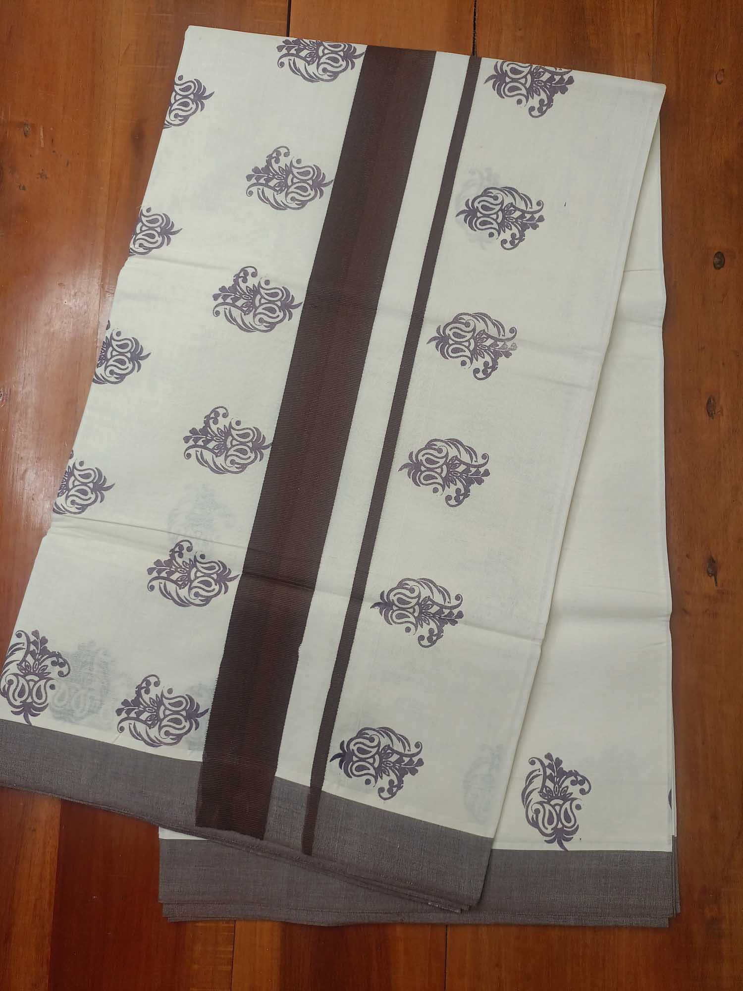 Balaramapuram Printed Kerala Saree for Women