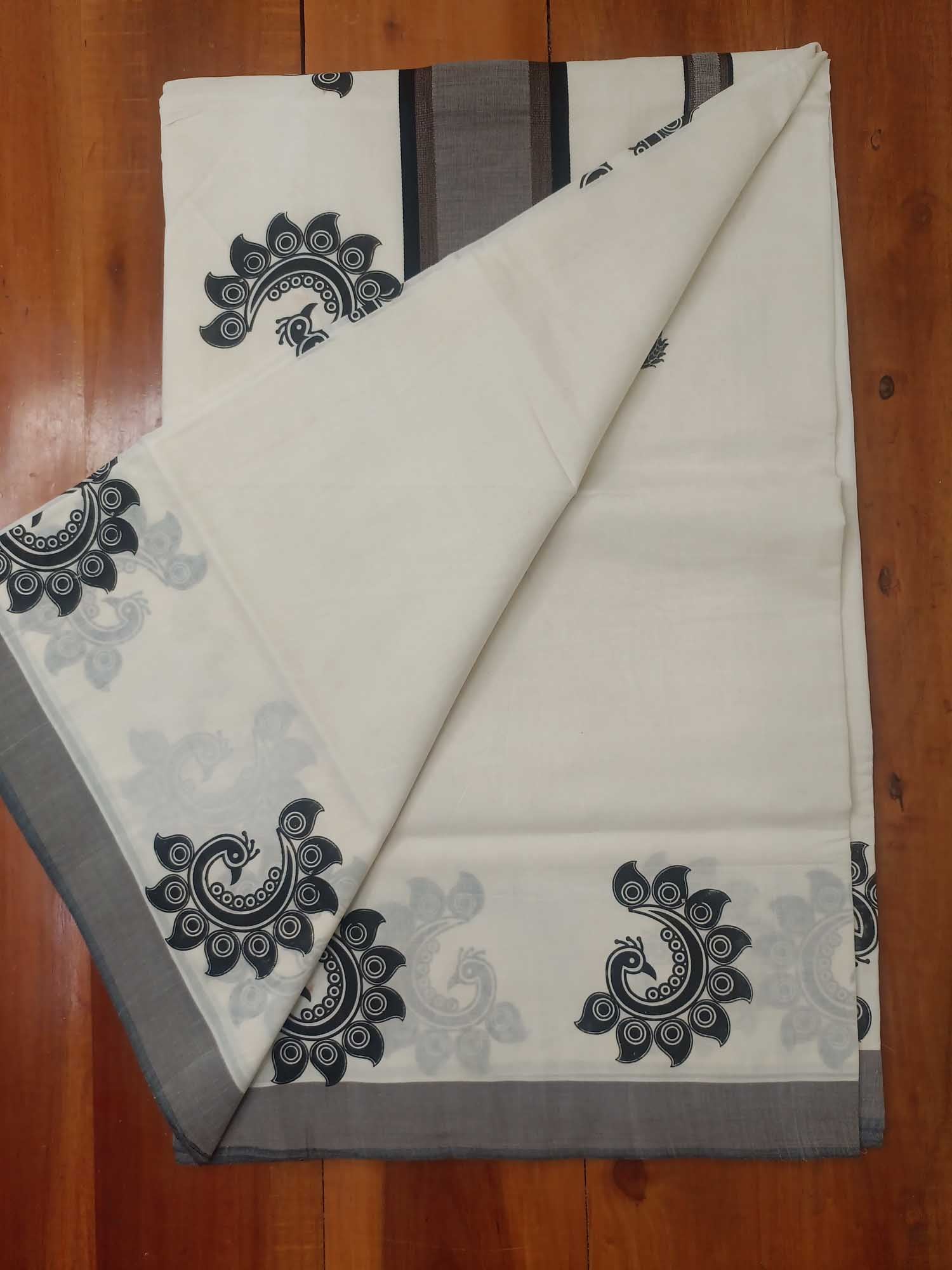 Balaramapuram Printed Kerala Saree for Women