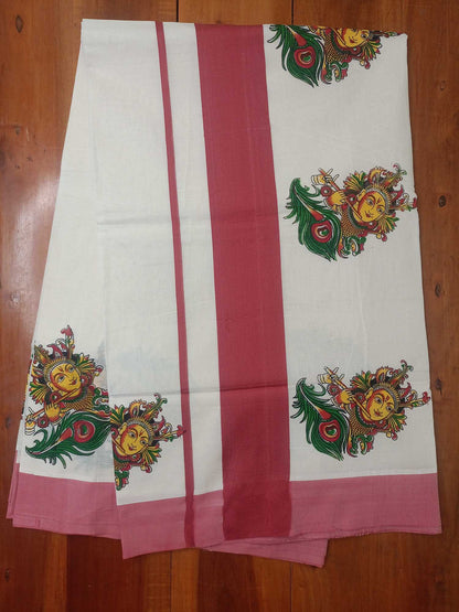 Balaramapuram Printed Kerala Saree for Women