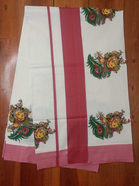 Balaramapuram Printed Kerala Saree for Women