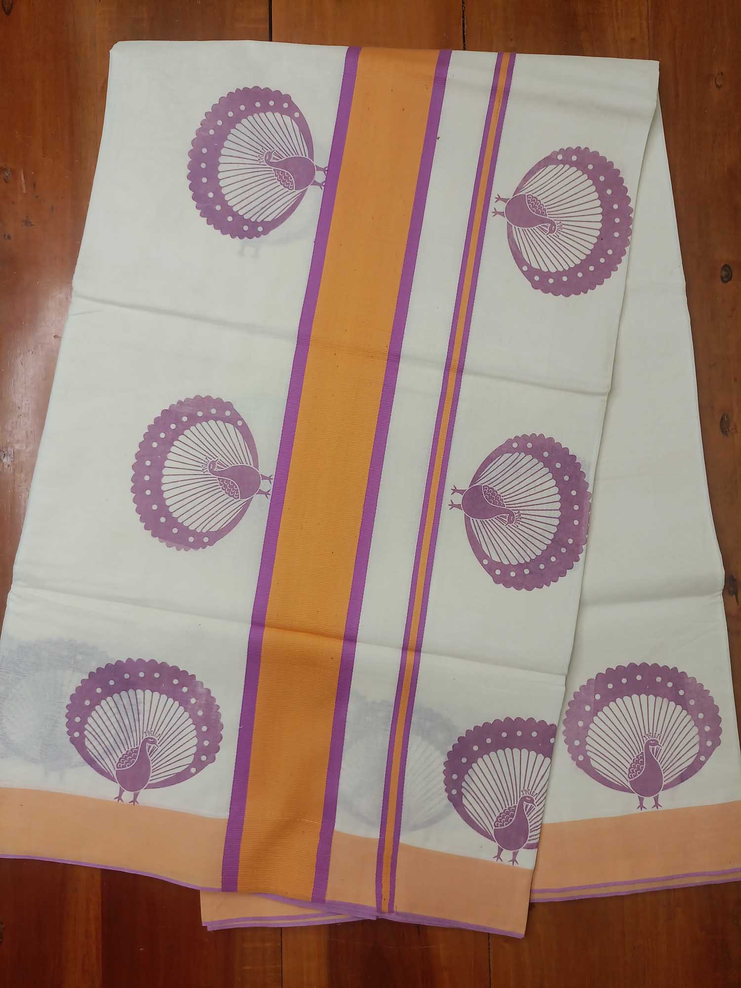 Balaramapuram Printed Kerala Saree for Women