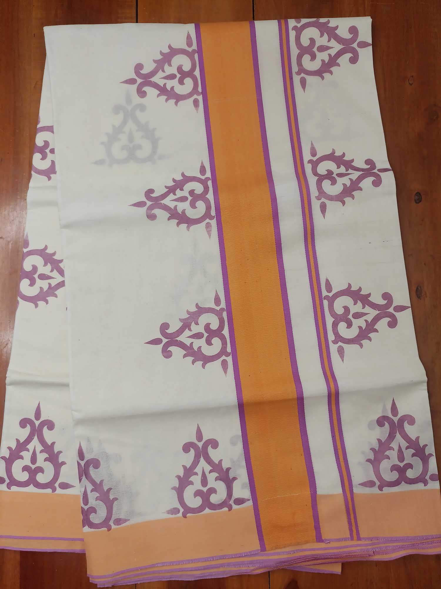 Balaramapuram Printed Kerala Saree for Women