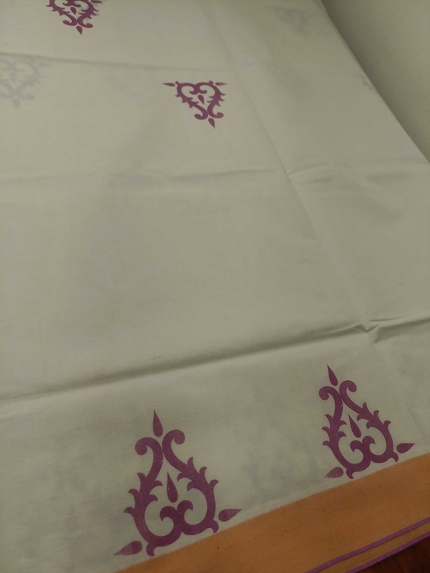 Balaramapuram Printed Kerala Saree for Women
