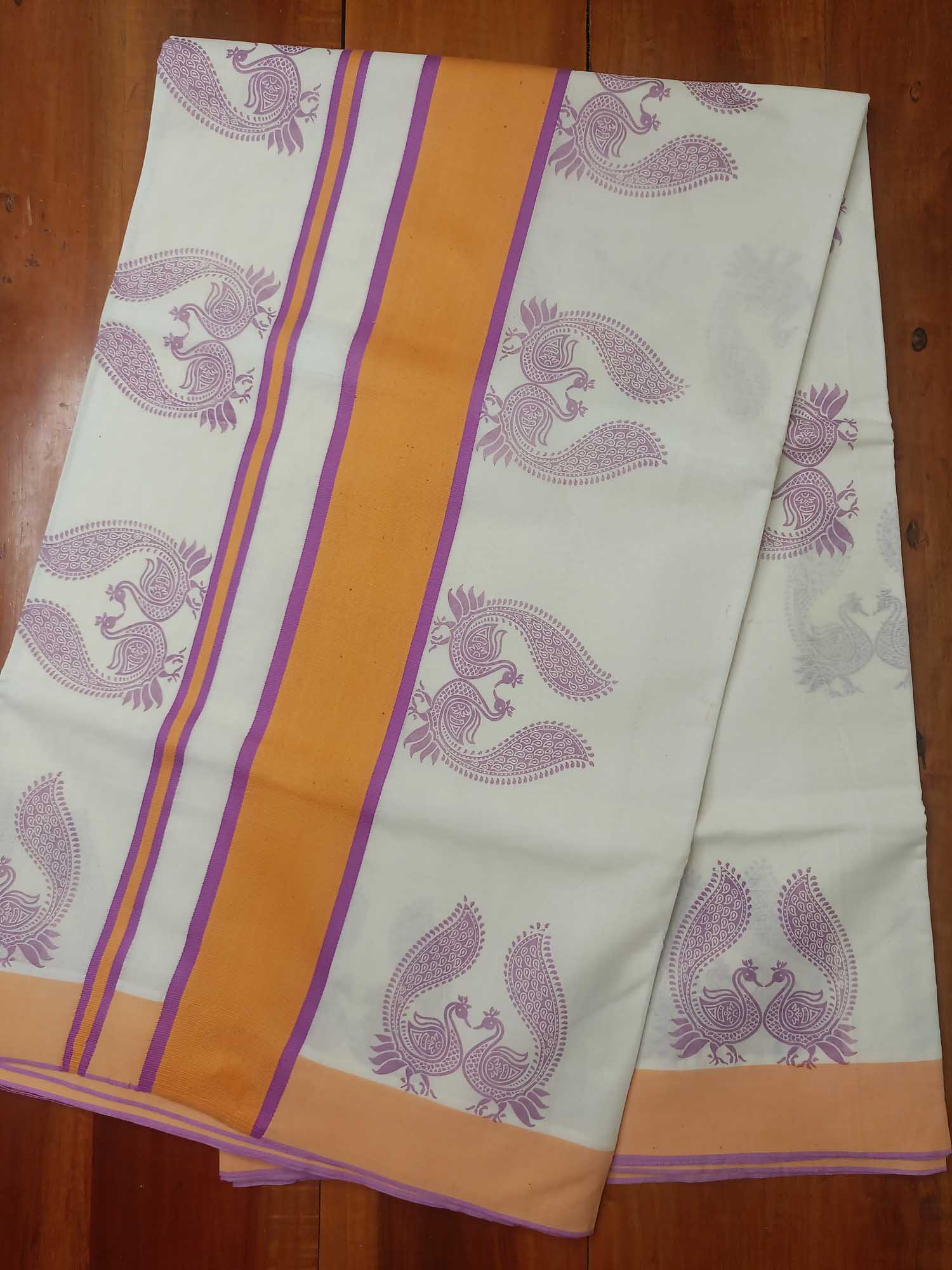 Balaramapuram Printed Kerala Saree for Women