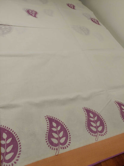 Balaramapuram Printed Kerala Saree for Women